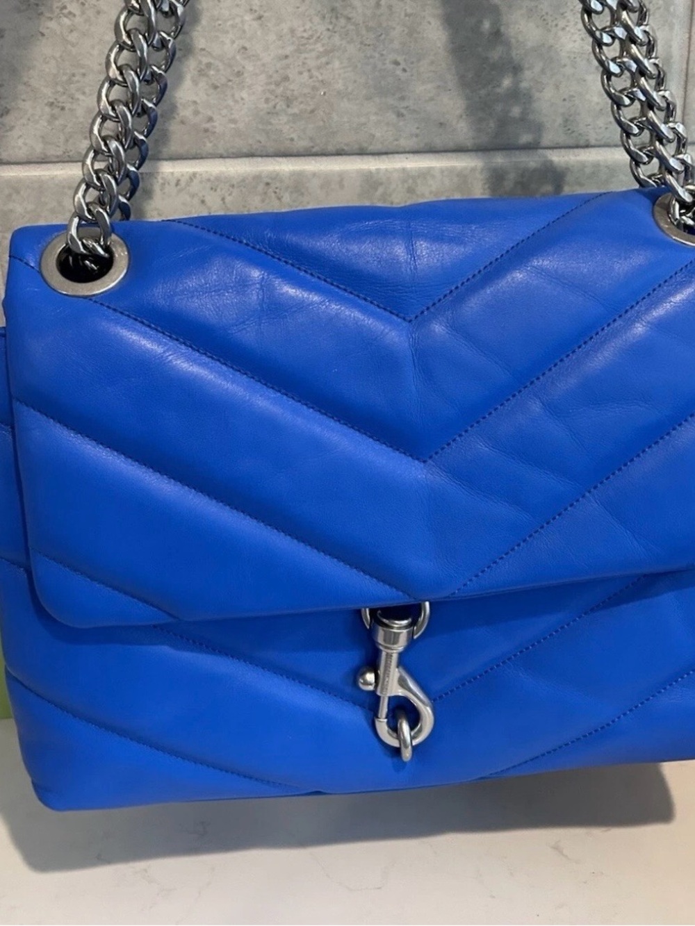 Rebecca Minkoff Santorini Blue Jumbo Edie Bag